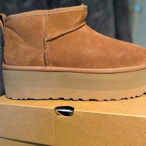 UGG Ultra Mini Platform Chestnut